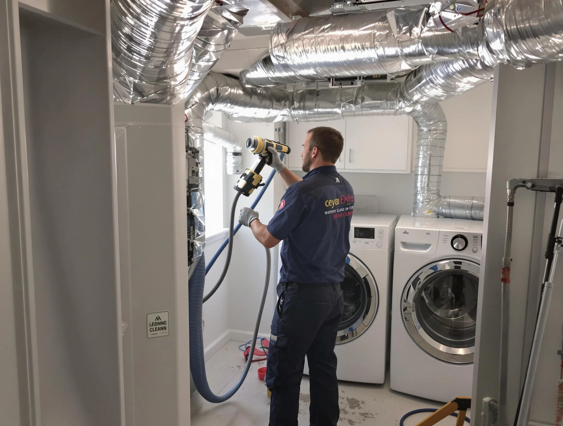 Kearns Dryer Vent Cleaning specialist using advanced equipment for thorough duct cleaning in Kearns