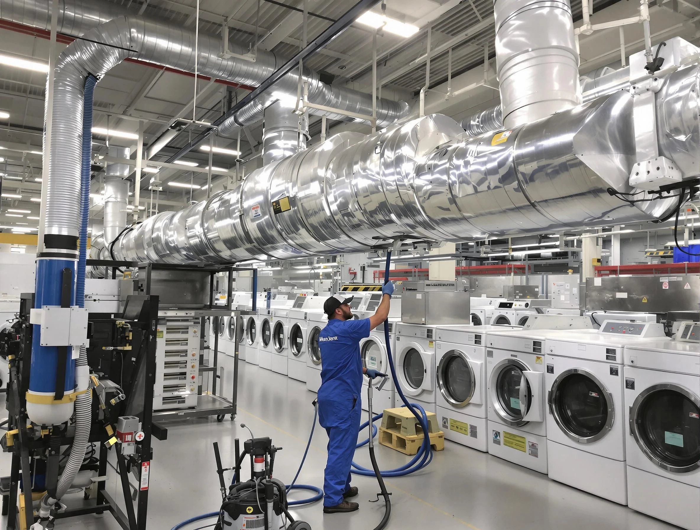 Kearns Dryer Vent Cleaning team performing heavy-duty industrial dryer vent cleaning in Kearns